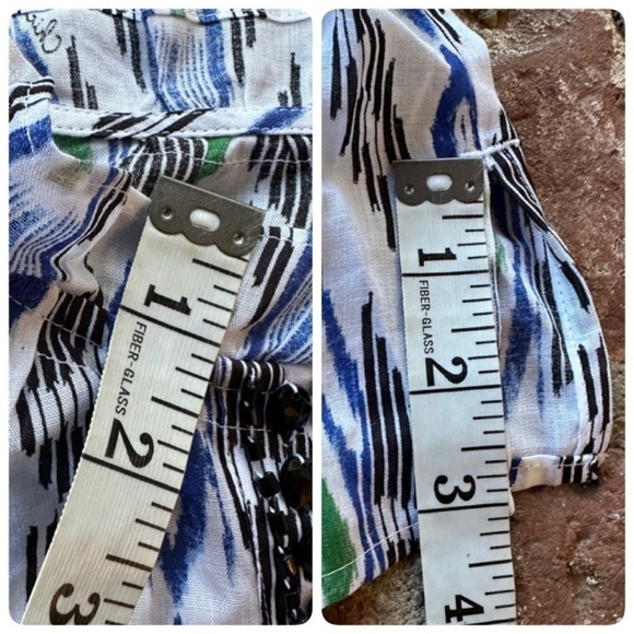 Chico’s Ikat Print Woven Top Womens 3 US XL 40th Anniversary Limited Edition - Picture 11 of 16